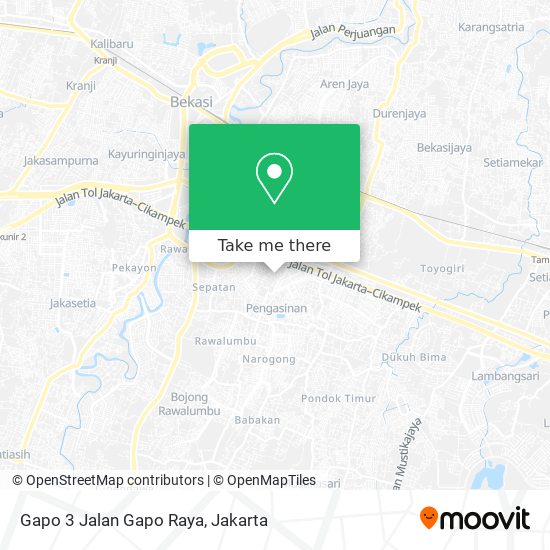 Gapo 3 Jalan Gapo Raya map