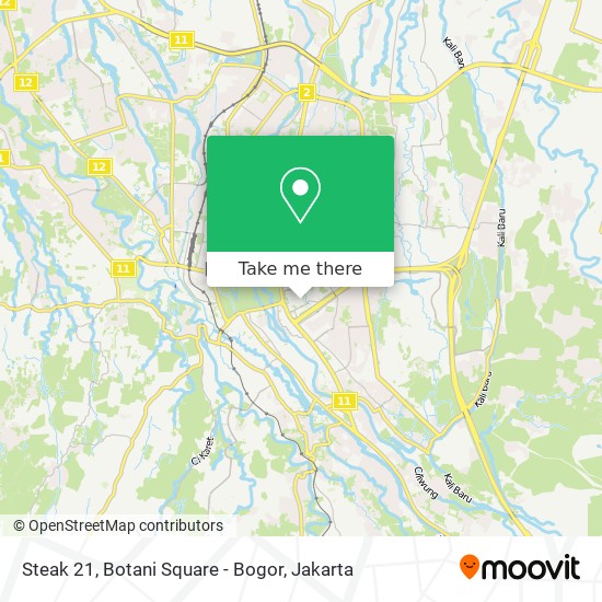 Steak 21, Botani Square - Bogor map