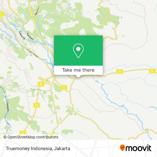 Truemoney Indonesia map