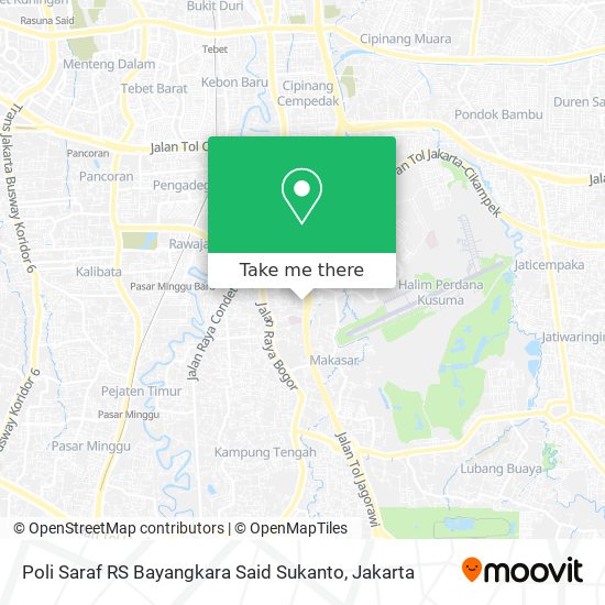 Poli Saraf RS Bayangkara Said Sukanto map