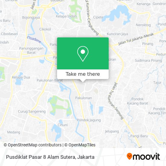 Pusdiklat Pasar 8 Alam Sutera map