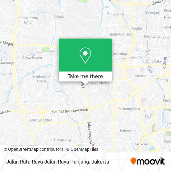 Jalan Ratu Raya Jalan Raya Panjang map