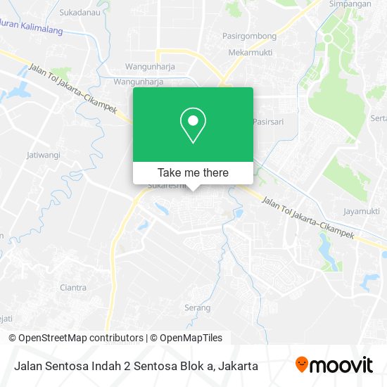 Jalan Sentosa Indah 2 Sentosa Blok a map