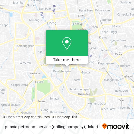 pt asia petrocom service (drilling company) map