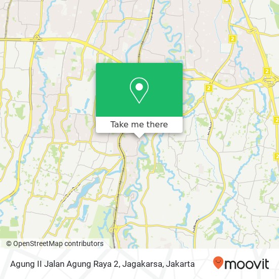 Agung II Jalan Agung Raya 2, Jagakarsa map