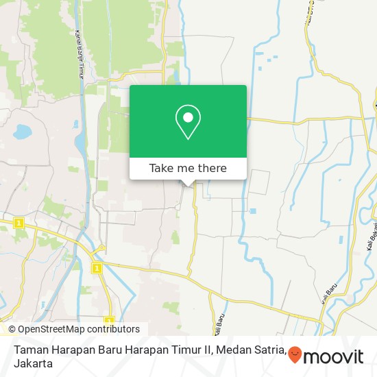 Taman Harapan Baru Harapan Timur II, Medan Satria map