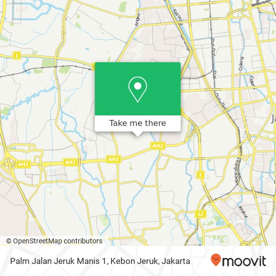 Palm Jalan Jeruk Manis 1, Kebon Jeruk map