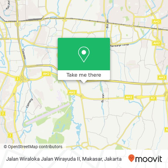 Jalan Wiraloka Jalan Wirayuda II, Makasar map