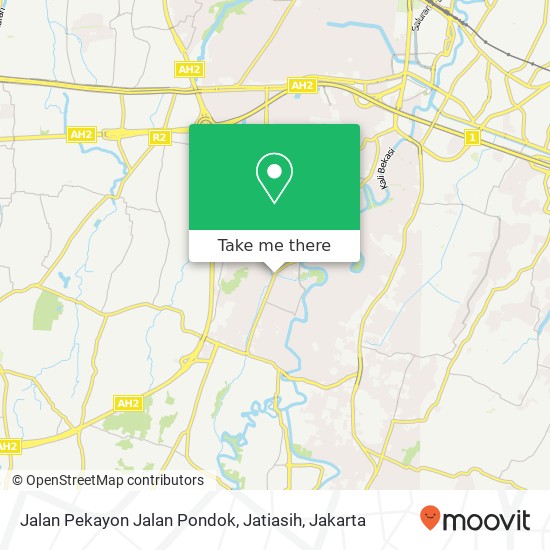 Jalan Pekayon Jalan Pondok, Jatiasih map