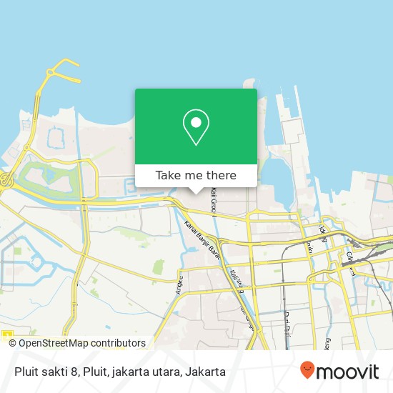 Pluit sakti 8, Pluit, jakarta utara map