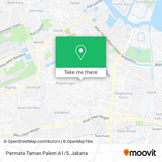 Permata Taman Palem A1/5 map