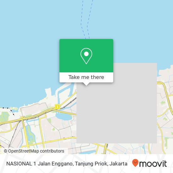 NASIONAL 1 Jalan Enggano, Tanjung Priok map