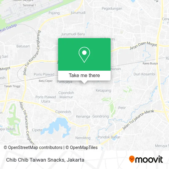 Chib Chib Taiwan Snacks map