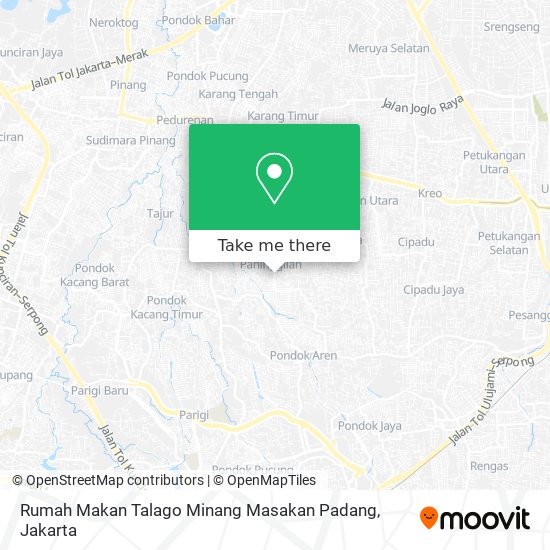 Rumah Makan Talago Minang Masakan Padang map