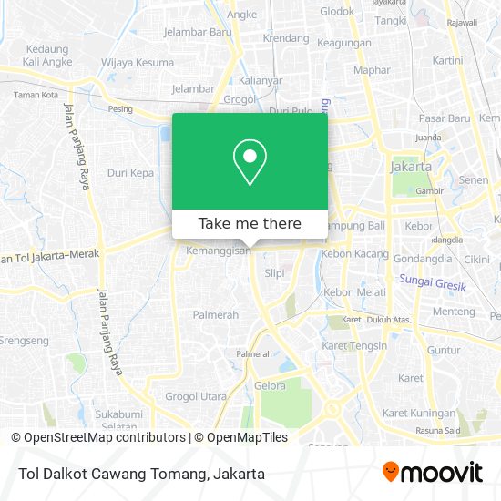Tol Dalkot Cawang Tomang map