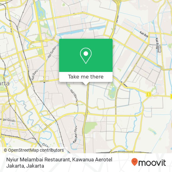 Nyiur Melambai Restaurant, Kawanua Aerotel Jakarta map