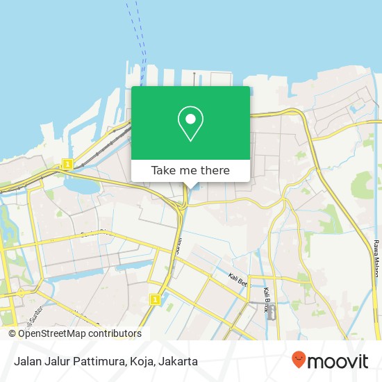 Jalan Jalur Pattimura, Koja map