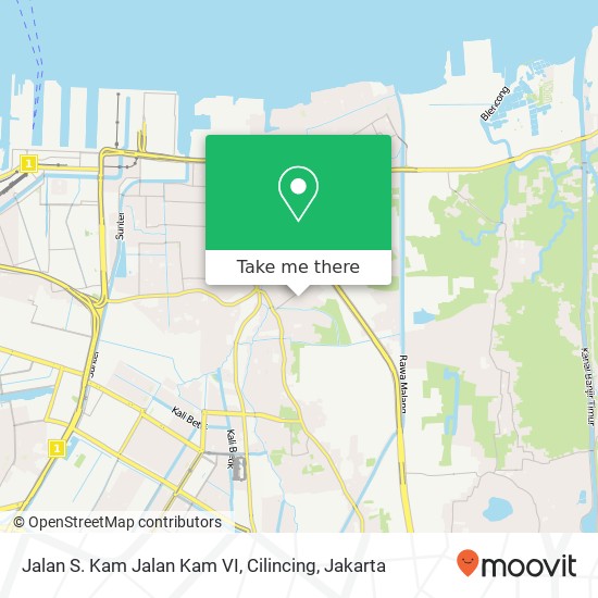 Jalan S. Kam Jalan Kam VI, Cilincing map