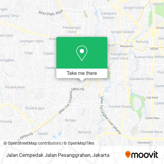 Jalan Cempedak Jalan Pesanggrahan map