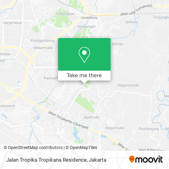 Jalan Tropika Tropikana Residence map