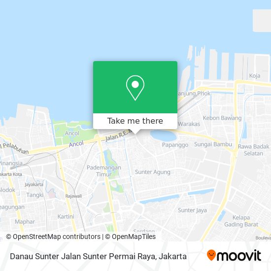 Danau Sunter Jalan Sunter Permai Raya map