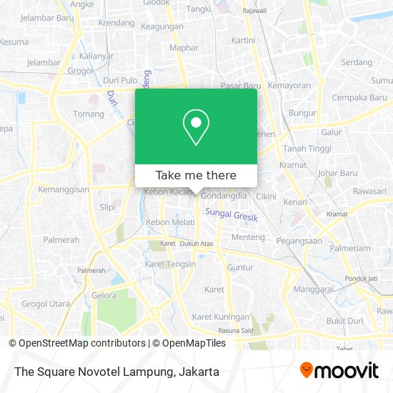 The Square Novotel Lampung map