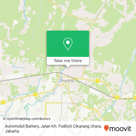 Automobil Battery, Jalan Kh. Fudholi Cikarang Utara map