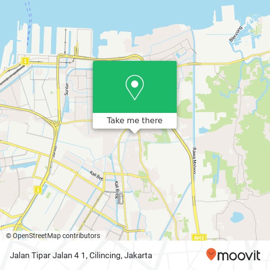 Jalan Tipar Jalan 4 1, Cilincing map