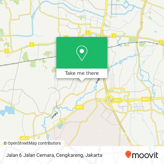 Jalan 6 Jalan Cemara, Cengkareng map