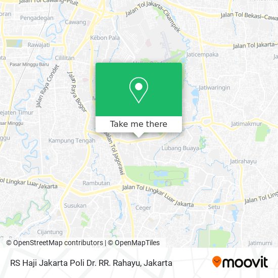 RS Haji Jakarta Poli Dr. RR. Rahayu map