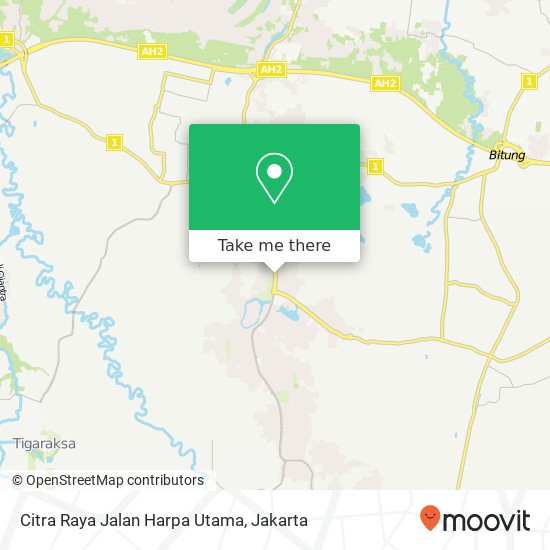 Citra Raya Jalan Harpa Utama map