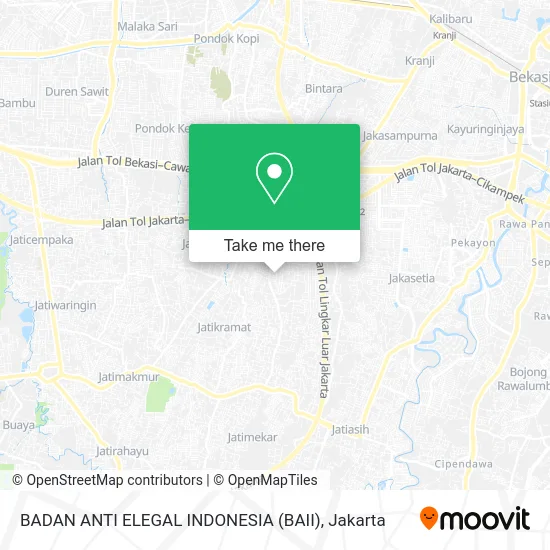 BADAN ANTI ELEGAL INDONESIA (BAII) map