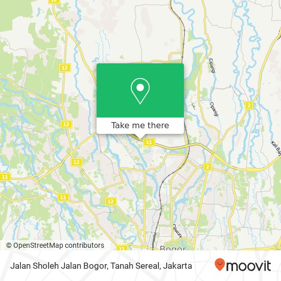 Jalan Sholeh Jalan Bogor, Tanah Sereal map