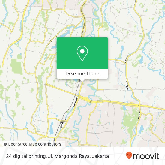 24 digital printing, Jl. Margonda Raya map