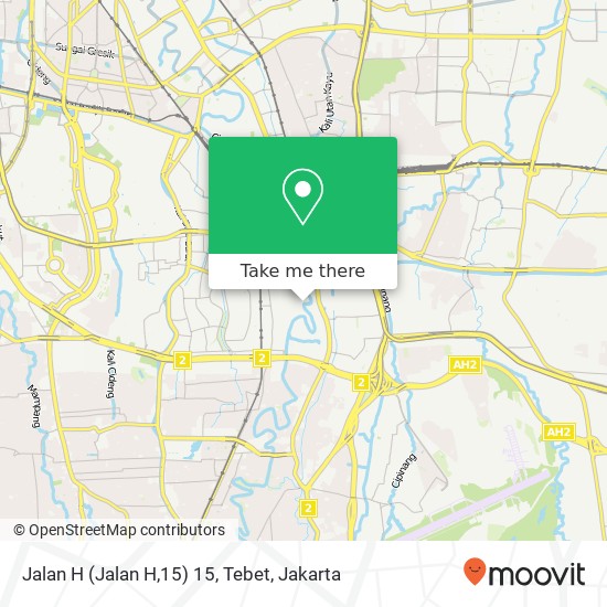 Jalan H (Jalan H,15) 15, Tebet map