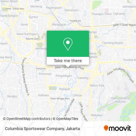 Columbia Sportswear Company map