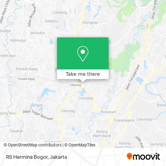 RS Hermina Bogor map