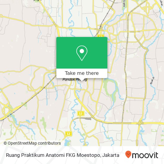 Ruang Praktikum Anatomi FKG Moestopo map