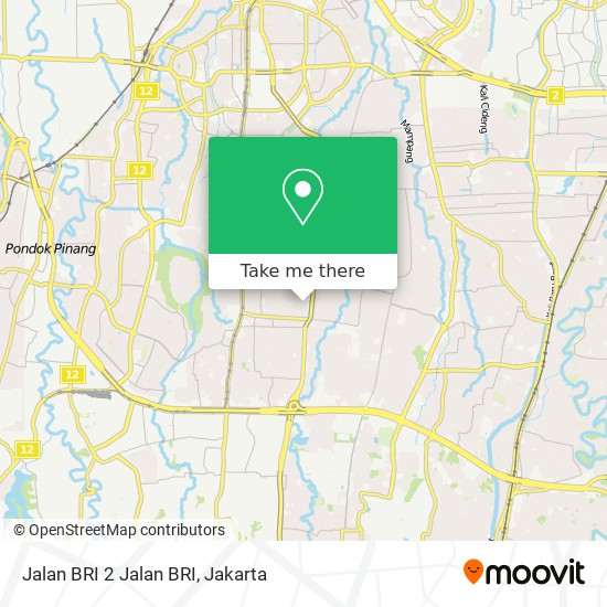 Jalan BRI 2 Jalan BRI map