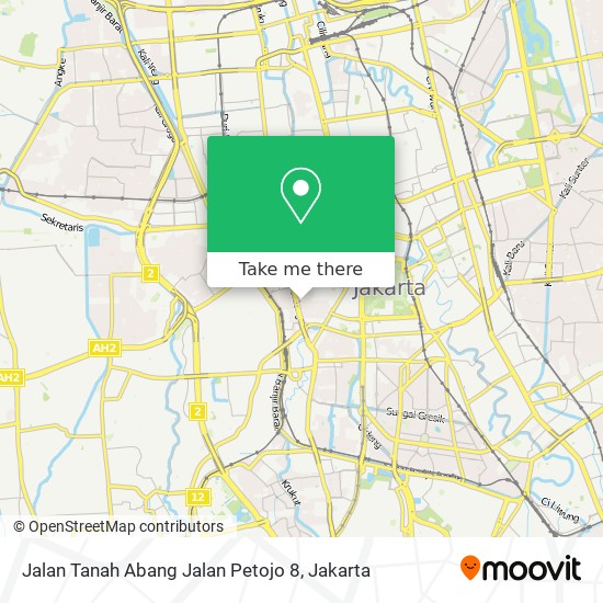 Jalan Tanah Abang Jalan Petojo 8 map