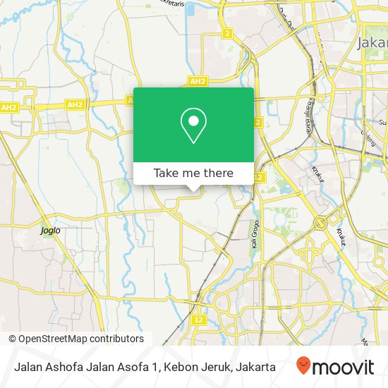 Jalan Ashofa Jalan Asofa 1, Kebon Jeruk map