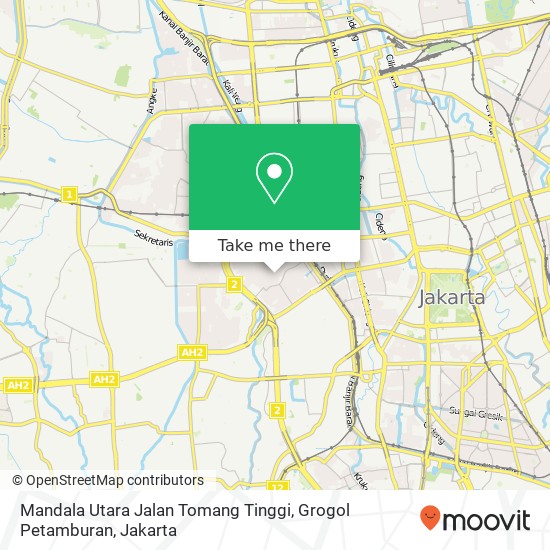 Mandala Utara Jalan Tomang Tinggi, Grogol Petamburan map