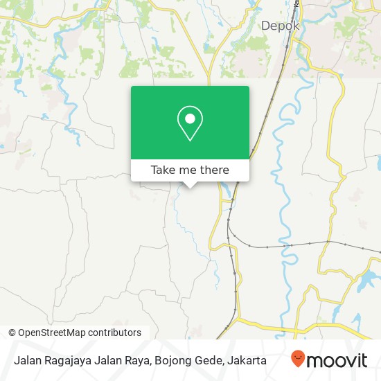 Jalan Ragajaya Jalan Raya, Bojong Gede map