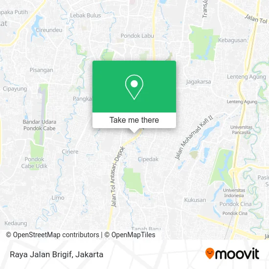 Raya Jalan Brigif map