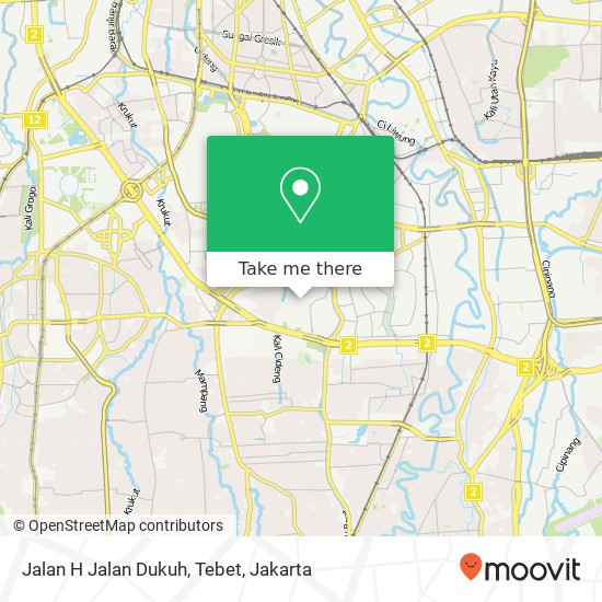 Jalan H Jalan Dukuh, Tebet map