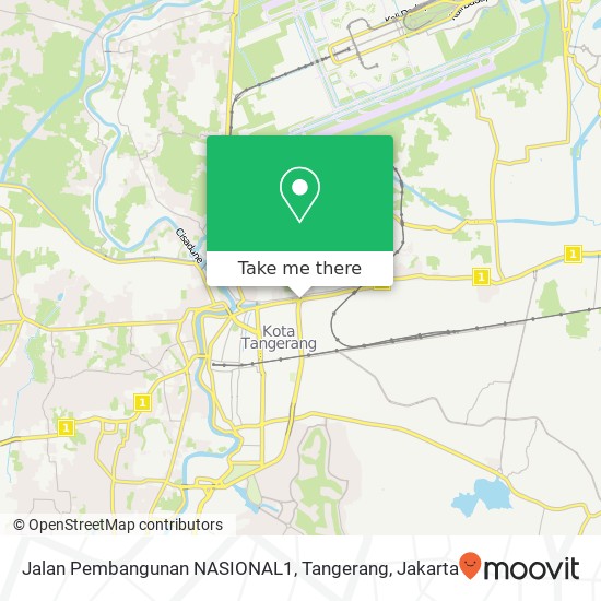 Jalan Pembangunan NASIONAL1, Tangerang map