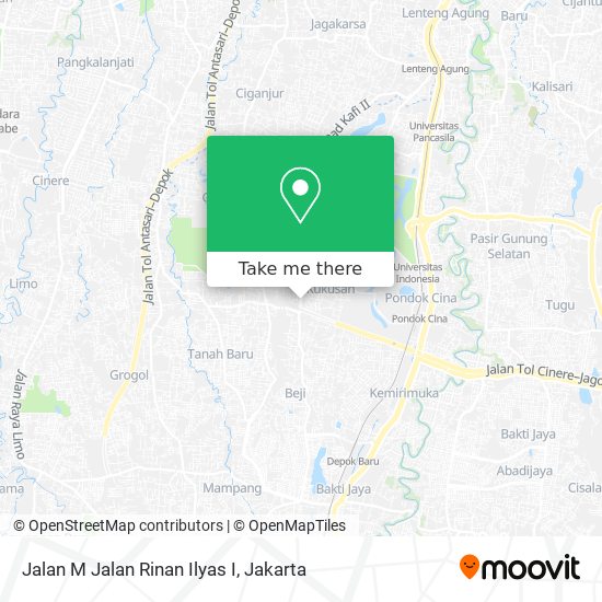 Jalan M Jalan Rinan Ilyas I map