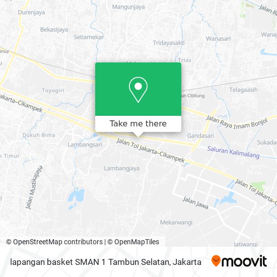 lapangan basket SMAN 1 Tambun Selatan map