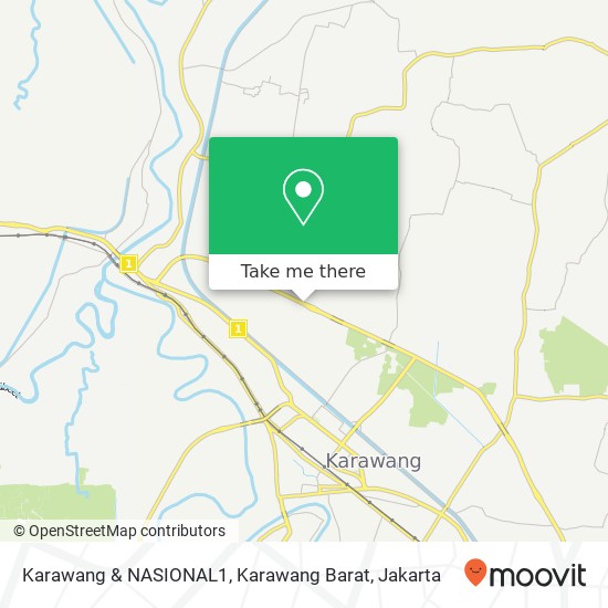 Karawang & NASIONAL1, Karawang Barat map