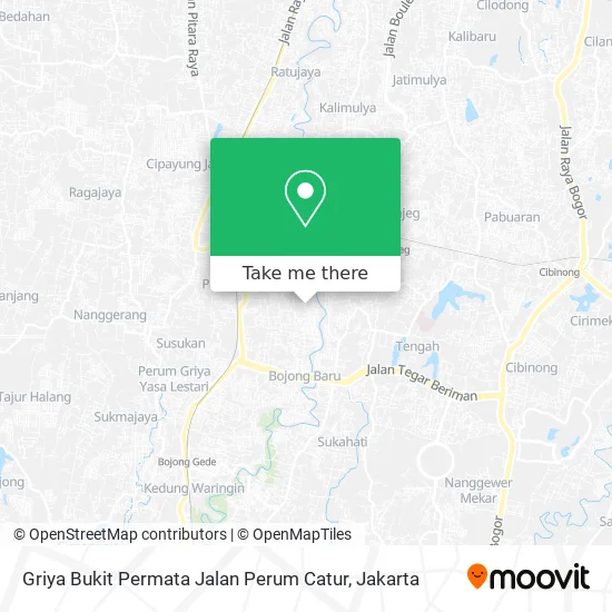 Griya Bukit Permata Jalan Perum Catur map
